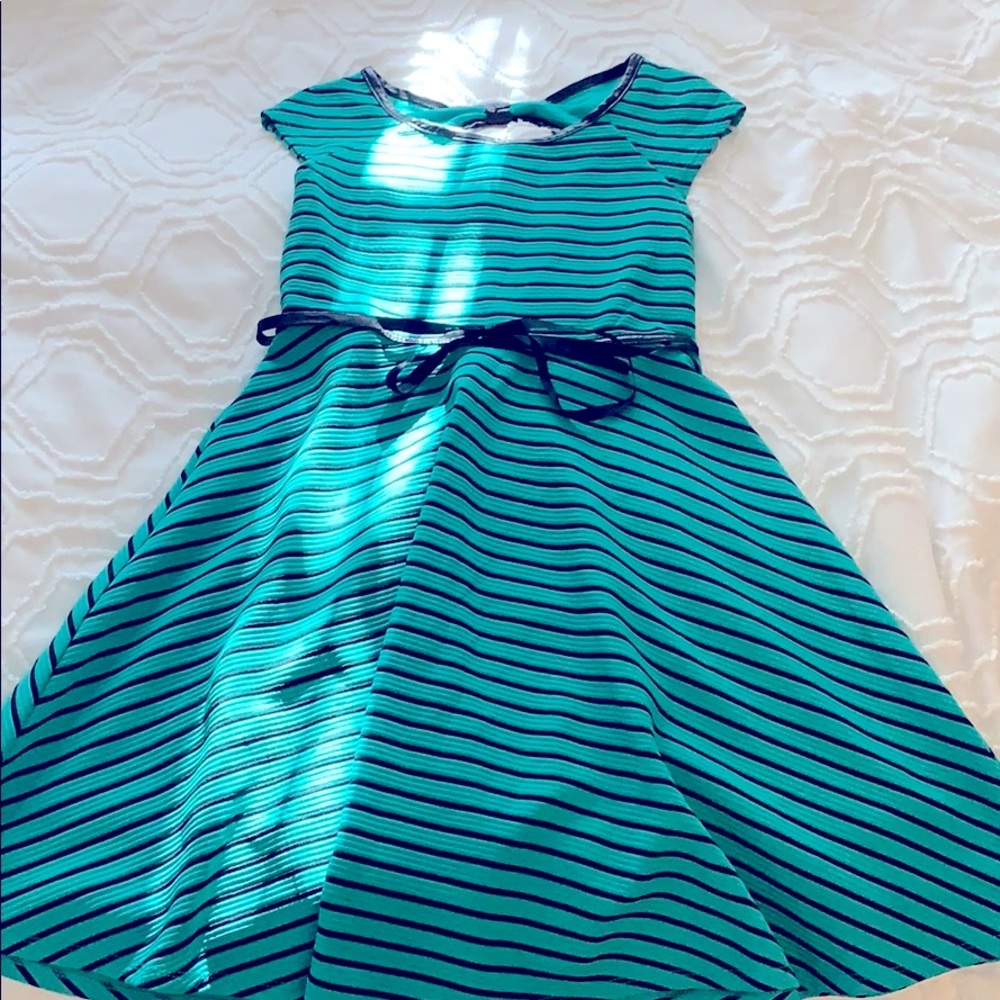 Teal and Black Striped Speechless Dress